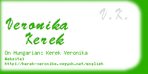 veronika kerek business card